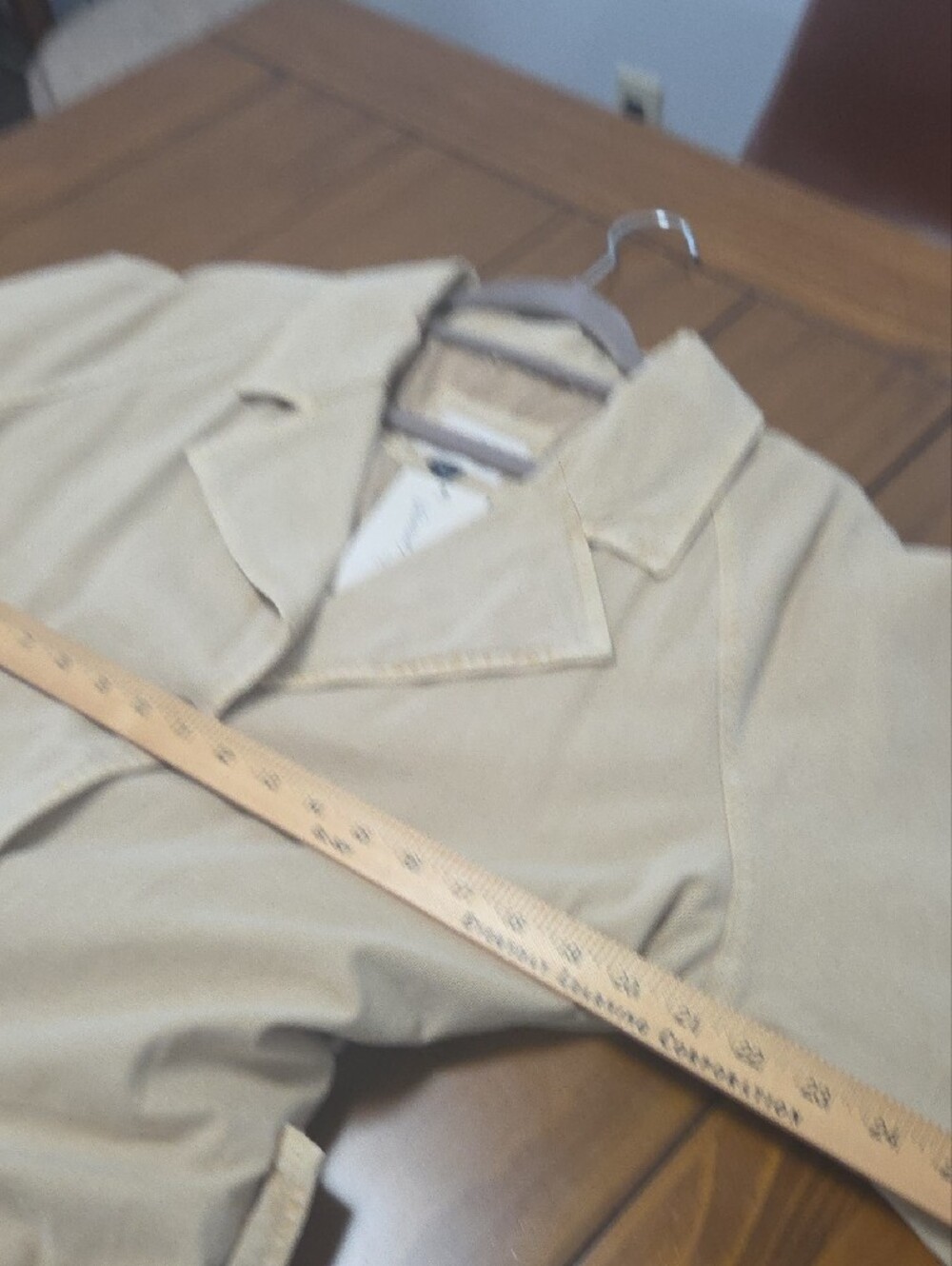 Universal Thread Beige Trench Coat with Belt - Picture 13 of 16